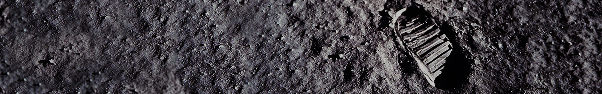 Bootprint on Moon.