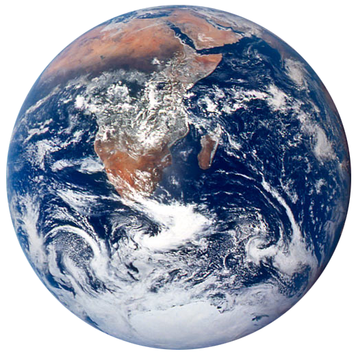 View of Earth from space.
