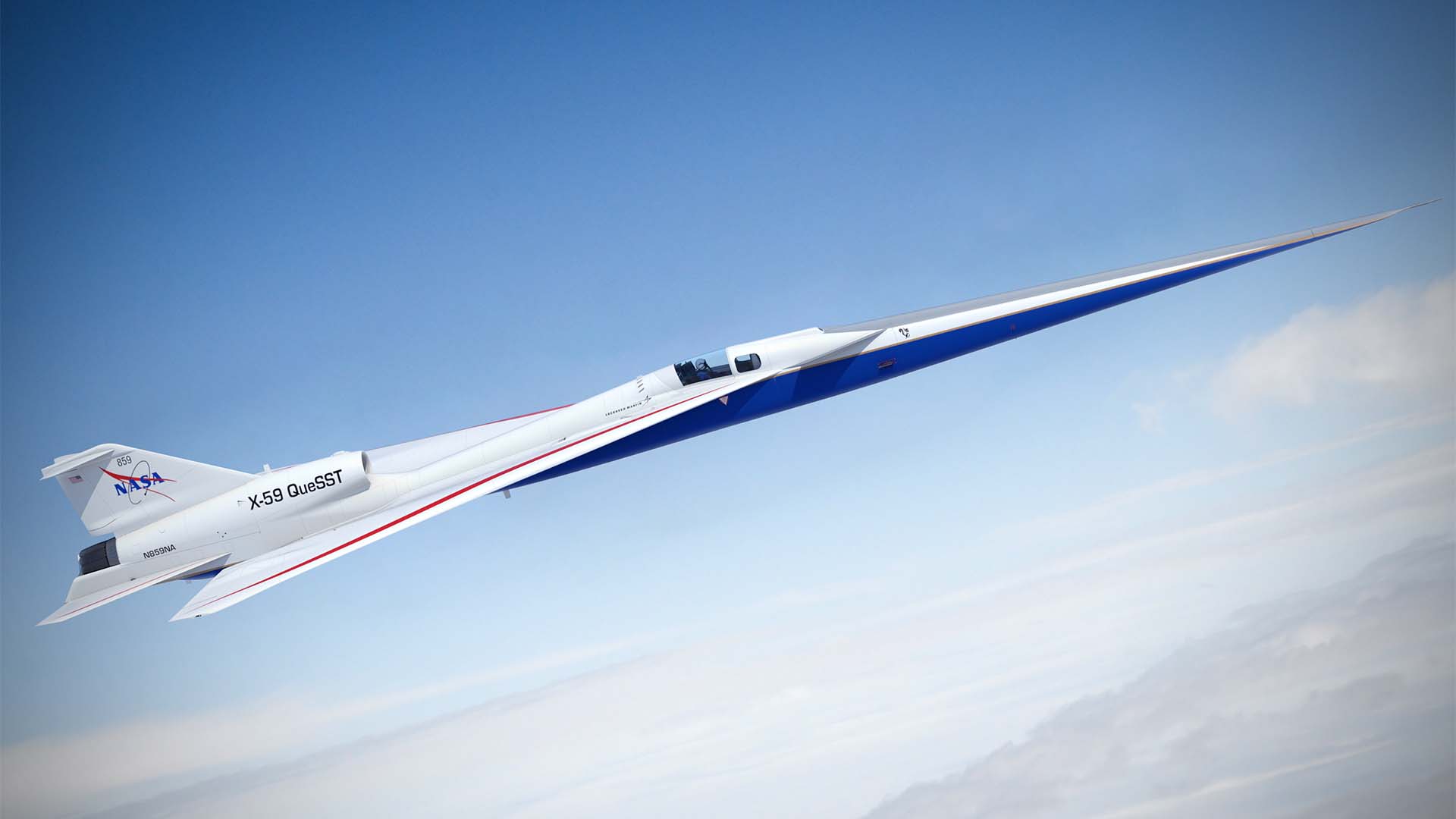 NASA's X-59 Quiet SuperSonic airplane